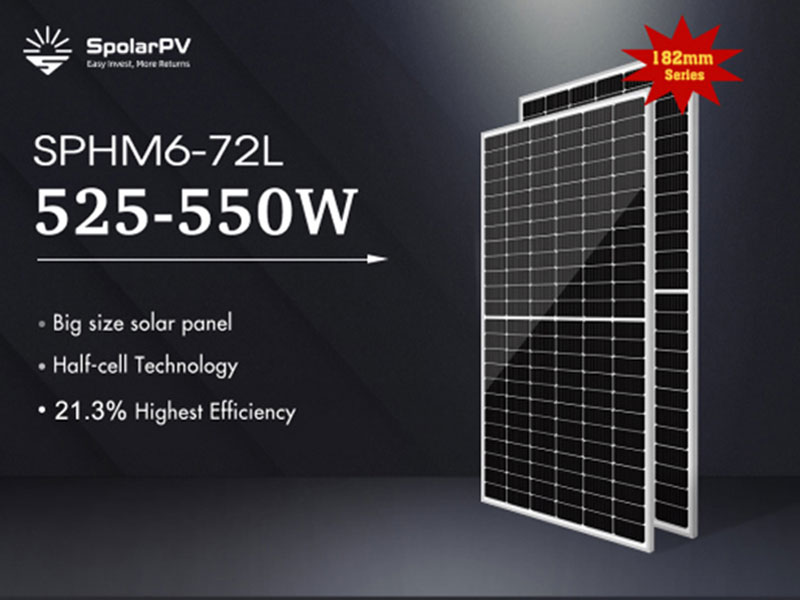 Lancez un panneau solaire de grande taille de 182 mm