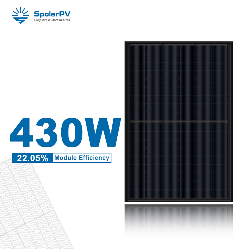 430w all black solar panel